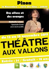 Théâtre aux vallons 2011. Du 12 au 17 novembre 2011. 